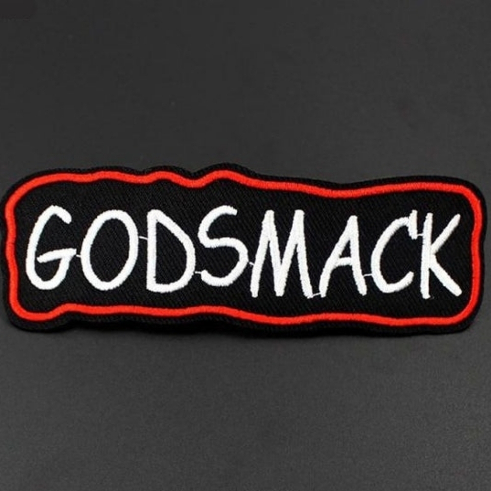 🔥 NWT Goth Metal Band Godsmack Iron On Patch Biker Jacket Battle Vest